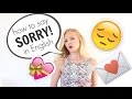 Apologizing in English