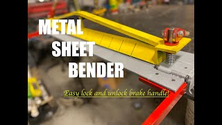 METAL SHEET BENDER/ WITH EASY LOCK AND UNLOCK BRAKE HANDLE / METAL FABRICATION