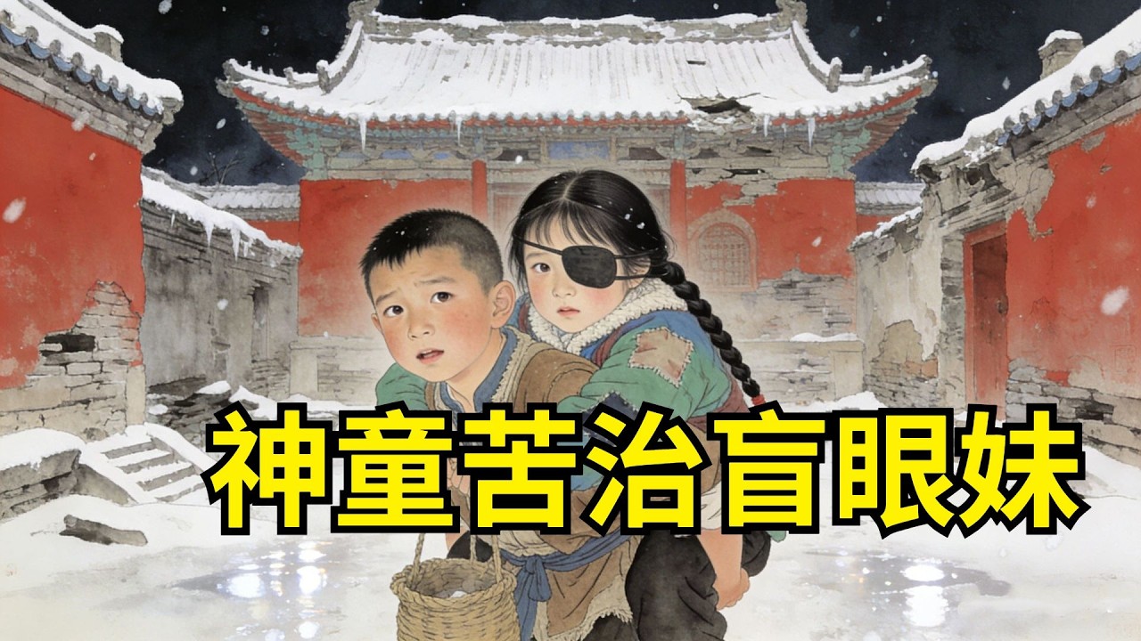 9歲神童背盲妹乞討，雪夜落腳城郊荒廟，深夜泥塑判官眼中含淚，輕聲開口：北邊山上有仙草，能治眼盲！【心事郵局】#民間故事#傳統故事#故事頻道#聽書#睡前故事#情感