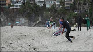 Young Professional Skimboarder Shreds In Perfect Conditions