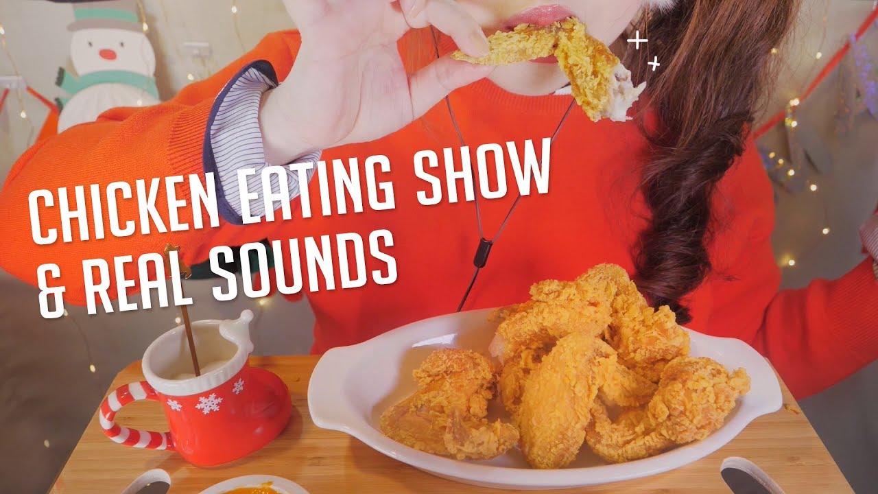 ASMR Crispy Chicken Wings Eating Sounds 🍗 (Mukbang, No Talking)