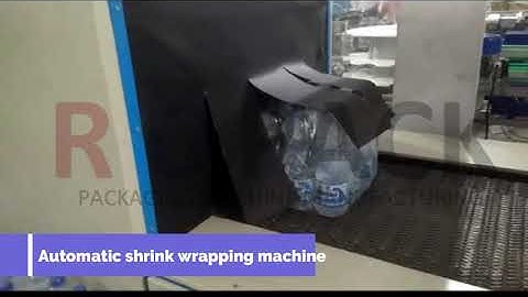 Fully Automatic Shrink Wrapping Machine | 60 BPM | Single Line | 1 Litre Bottle Packaging | R C PACK
