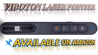 VIBOTON Laser Pointer, Wireless Presenter for Presentation, Slide Changer, USB Power Point Remote