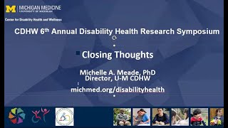 2025 CDHW Disability Health Research Symposium #16: Closing Remarks