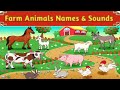 Farm Animals | Farm Animals Names | Farm Animals Sounds Wild Animals | Wild Animals For Kids#animals