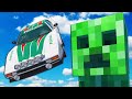 Jumping Into a MINECRAFT CREEPERS Mouth in BeamNG Drive Mods!