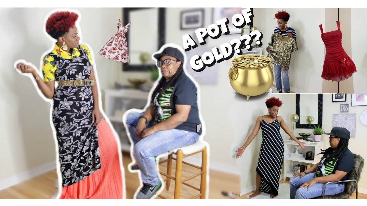 Жена оценивает мои находки из секонд-хенда - Огромная летняя покупка в секонд-хенде | RushOurFashion