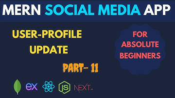Update user profile and profile image | Social Media App Using MERN and Next.js  | MERN Project 2023