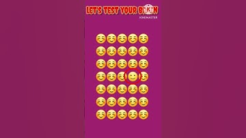 Memory Test 🤯 || Find The Odd Emoji Out || Emoji Puzzle Quiz || part 10 || #quiztime #shorts