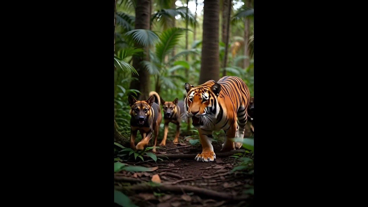 Hidden Hunter – Tiger vs Wild Dog Pack
