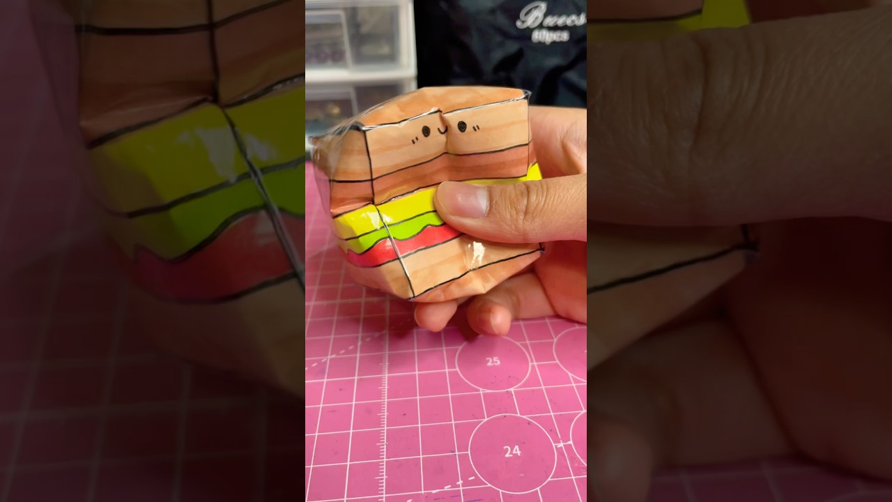 hamburger paper squishy🍔