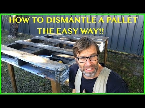 How to Dismantle a Pallet. The EASY Way! Two Great Techniques