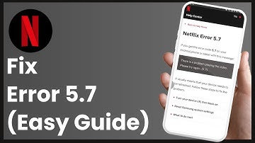 Fix Netflix Error 5.7