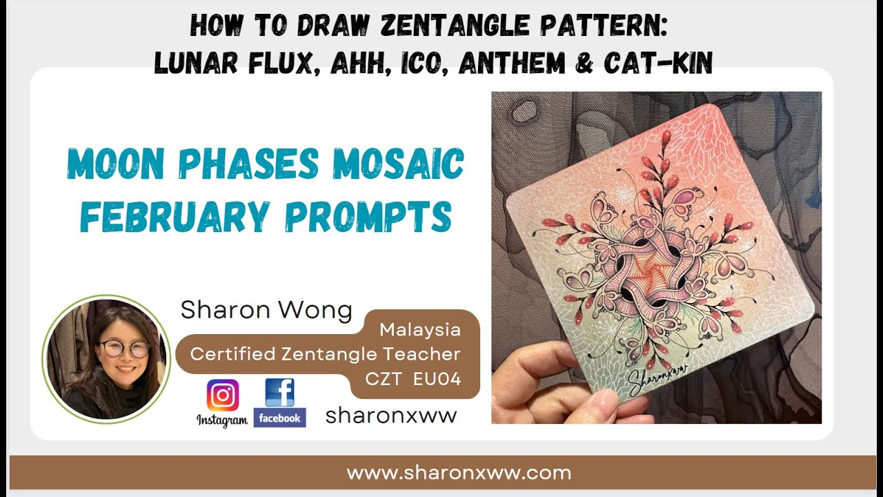 Moon Phases Mosaic February 2024