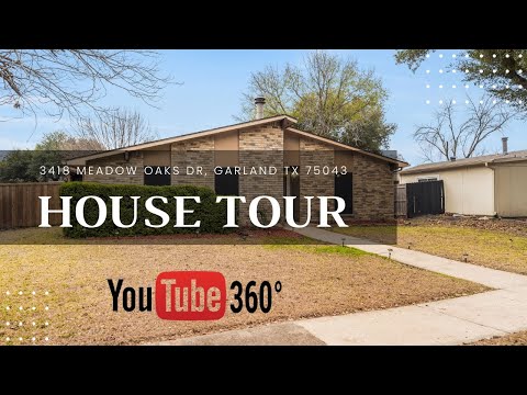 3418 Meadow Oaks Dr, Garland, TX home video tour