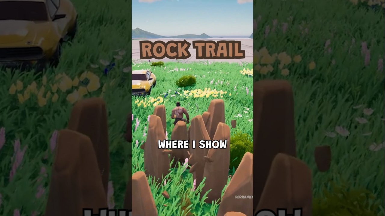 I created a VFX that generates a trail of stones with every step in Fortnite! 