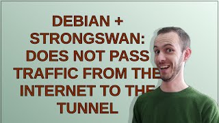 Debian + Strongswan: does not pass traffic from the Internet to the tunnel