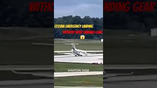 🚨Close Call: NetJets Jet Makes Emergency Arrival at Akron-Canton Airport ✈️ #scary #shorts