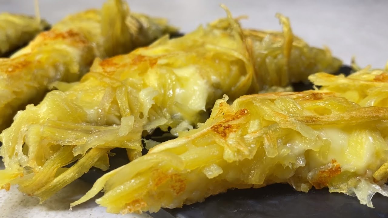 고구마채전ㅣ이번 주말 브런치는 치즈 듬뿍 품은 고구마채전으로 뫼실게요 💁🏻‍♀️ㅣSliced Sweet Potato Jeon