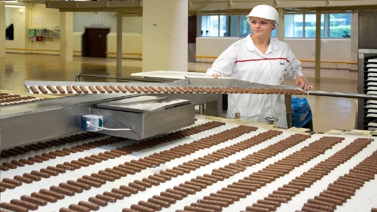 Producción satisfactoria de barra de comida en fábrica. - YouTube