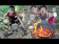 Primitive Technology - wow so good catch crab large many to cooking eat delicious