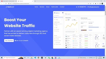 Complete Responsive Website using Html, CSS , Javascript , Php and Mysqli |  Backend with Xampp