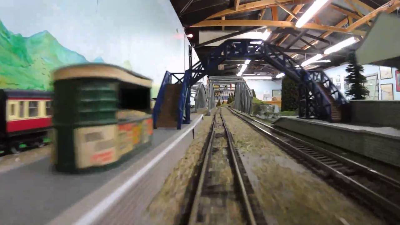 Drivers View of Club Layout 1 , Southland Society of Model Engineers Invercargill New Zealand