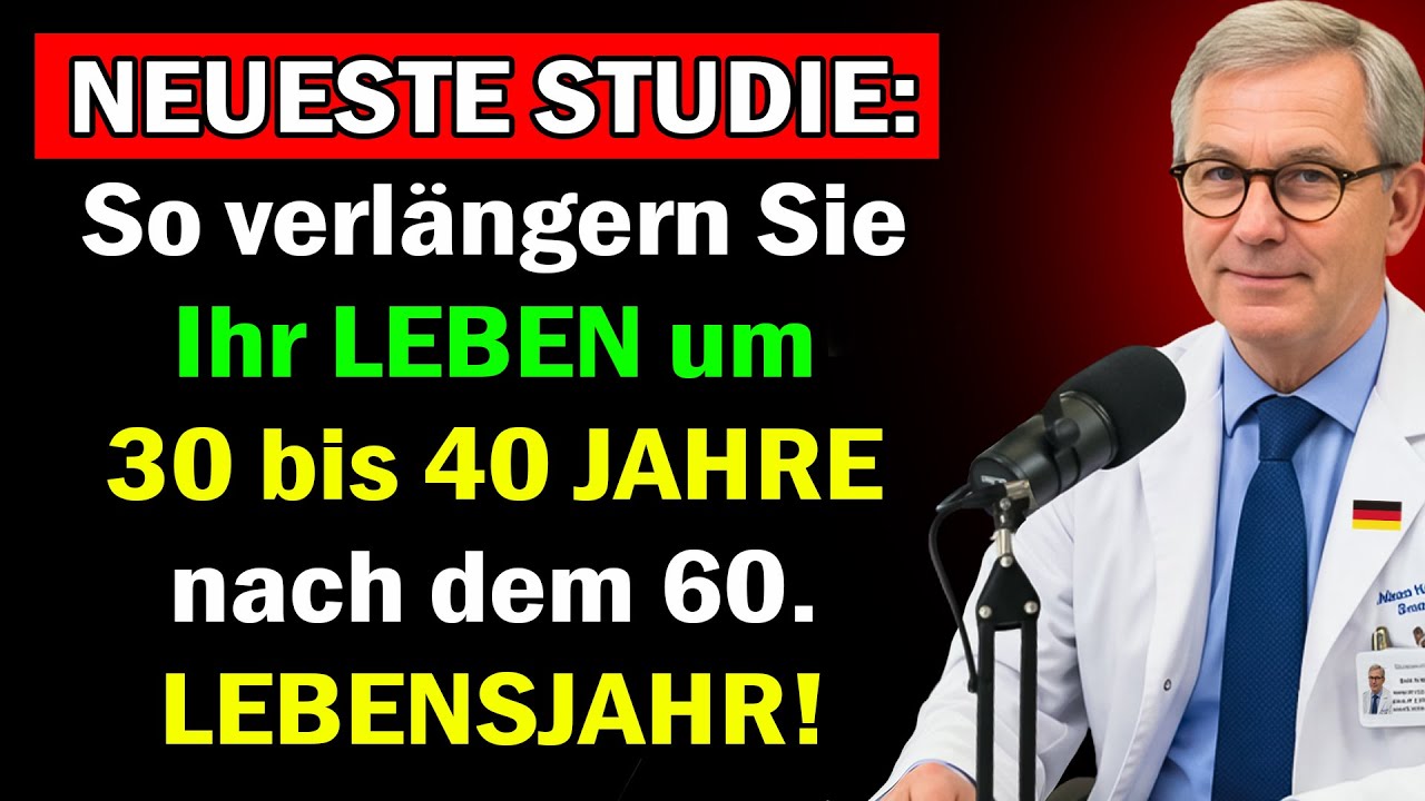 Neueste Studie, So verlängern Sie Ihr Leben nach 60 - kaum jemand weiß es!