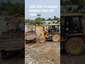 JCB 3DX excavator V's tractor loading video j