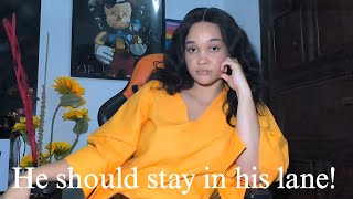 I can't believe HE ASSUMED he was invited!