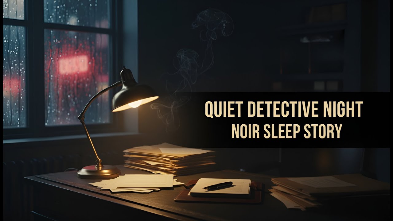 A Quiet Detective Night — A Noir Sleep Story for Adults (Rain & Jazz)