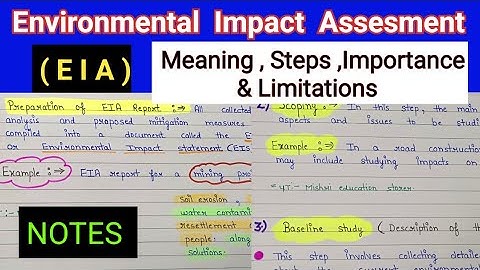 Environmental Impact Assessment | EIA Full Explained | What is EIA | eia in environmental science