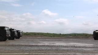 20130602東千歳駐屯地　放水　２空団飛行　故障車回収