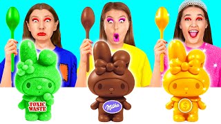 Zengin vs Fakir vs Giga Zengin Yemek Yarışması | Yenilebilir Savaş Challenge Fun