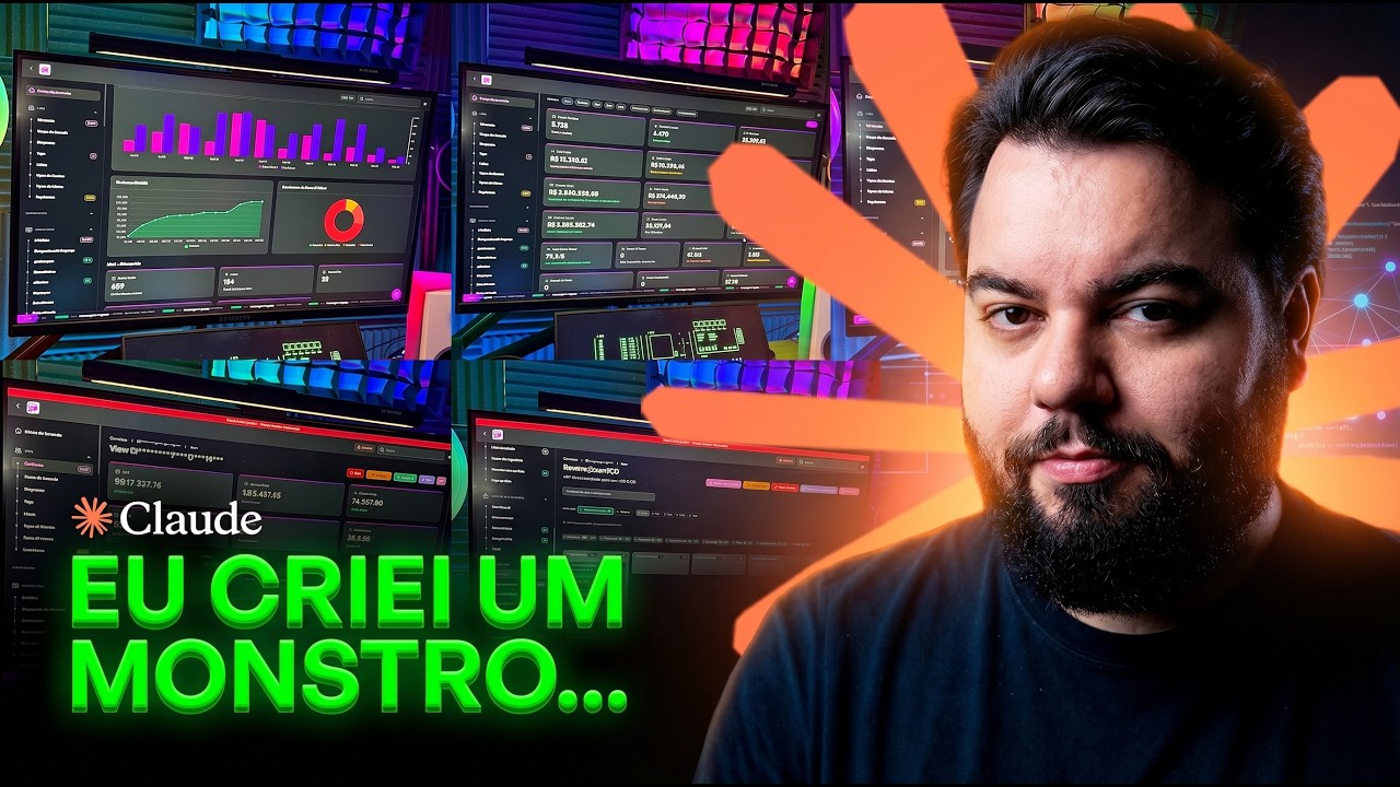 Então eu fiz o DASHBOARD mais COMPLETO do MERCADO com Claude Code... e ...
