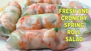 HOW TO MAKE FRESH SPRING ROLL |  THAI SPRING ROLL