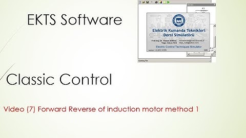 Forward Reverse of induction motor method 1