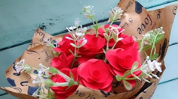 ABC TV | How To Make Rose Flower Bouquet With Shape Punch - Craft Tutorial