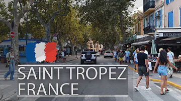 Saint Tropez France - Exploring the Touristic Atmosphere in 4K