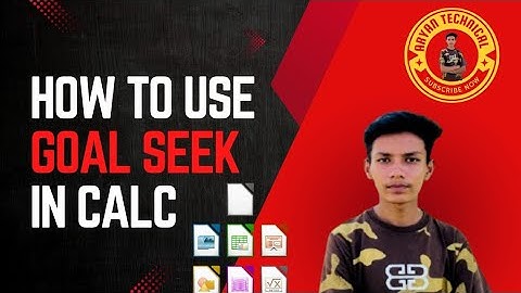 HOW TO USE GOAL SEEK IN LIBRE OFFICE CALC 🎯 || Goal Seek कैसे यूज करे || ARYAN TECHNICAL || 