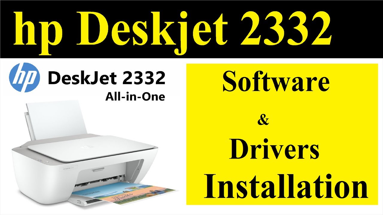 How to install hp2332 inkjet all-in-one Printer ll HP DeskJet 2332 All-in-One Inkjet Printer - YouTube