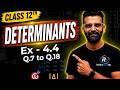 Class 12 Maths | Determinants Ex 4.4 (Q.7 to Q.18) Complete Solutions | Board Exam 2026