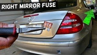 mercedes w211 right mirror fuse