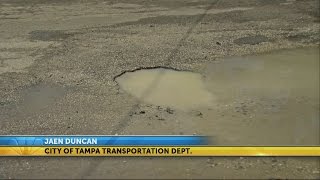 Tampa roads crews filling hundreds of potholes