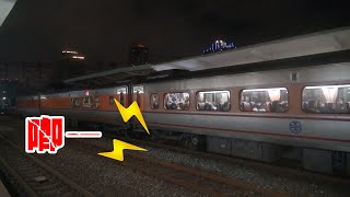 【尖銳煞車聲注意】台鐵 E1000(PP)自強號 141次 往潮州 新竹站 進站(明顯的軔機氣壓聲)
