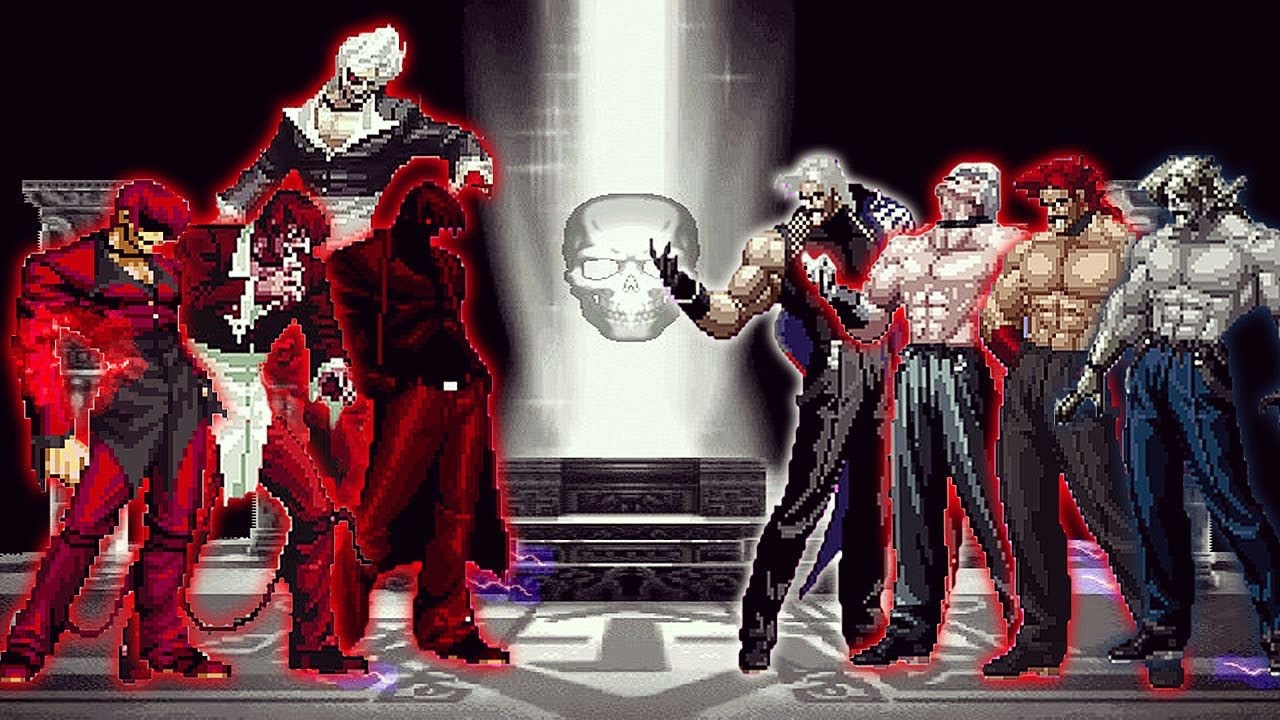 [KOF Mugen] Blood Flame Iori Yagami Team Vs New Final Rugal Team - YouTube