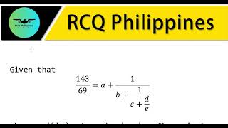 Rcq Philippines Algebra Help Given That 14369  A  1b  1c De Find Abcde