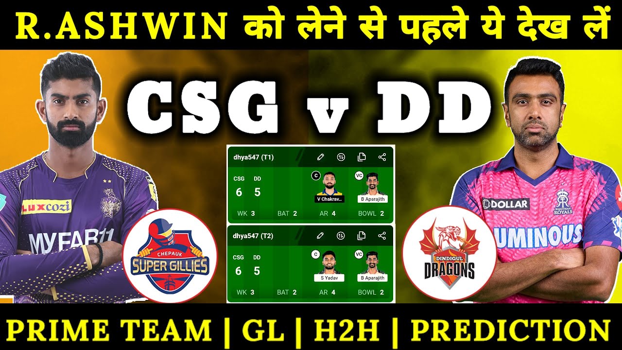 Csg vs dd | csg vs dd dream11 | csg vs dd dream11 prediction | csg vs dd dream11 team | dd vs csg