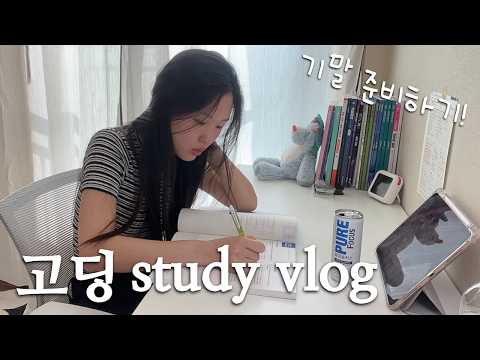 🔥고2 기말고사 공부 브이로그🔥 시험 한달 전! 벌써 시작하는 시험 준비 study vlog thumbnail