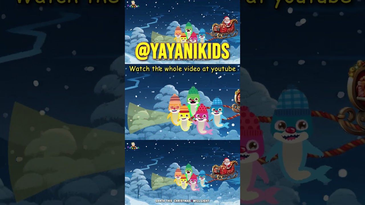 Baby Shark Dance Christmas |  Red Nose Baby Shark | Best Simple Songs for Children |  @Yayanikids